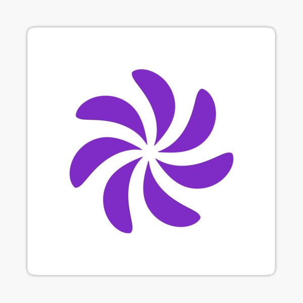 "Beautifull flower logo" Sticker by ansarintern12 Redbubble