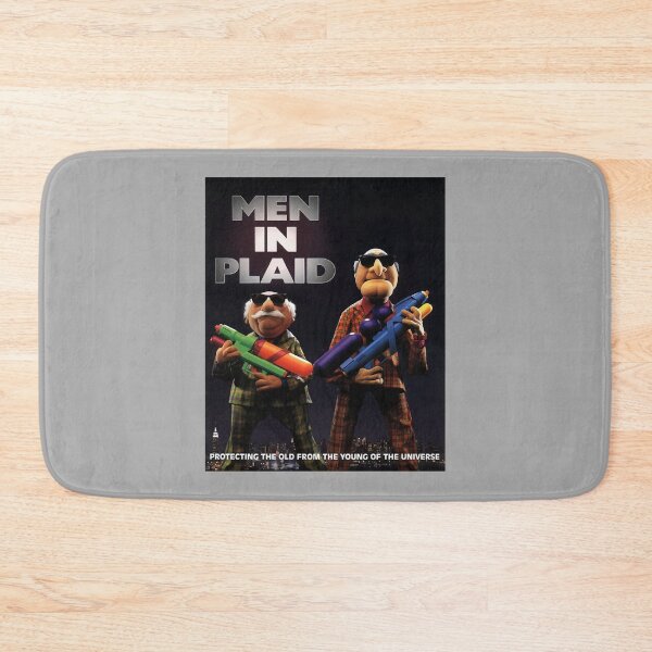 Item preview, 1997 MEN IN PLAID Vintage Will Smith and Tommy Lee Jones Style Statler and Waldorf Classic Men In Black + Muppets Parody Movie Promo designed and sold by orchidshirts.