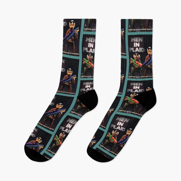 Item preview, 1997 MEN IN PLAID Vintage Will Smith and Tommy Lee Jones Style Statler and Waldorf Classic Men In Black + Muppets Parody Movie Promo designed and sold by orchidshirts.