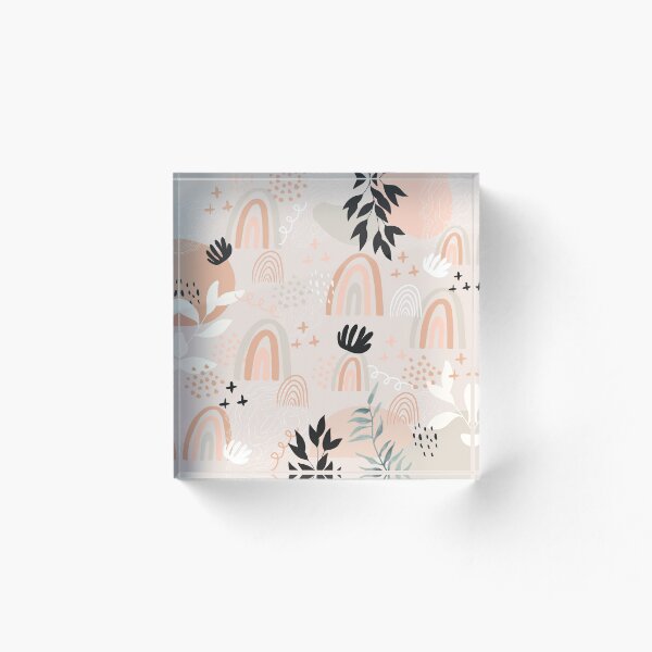 Item preview, Earth Tone Boho Neutral Nude Beige Rainbow Pattern Product Print designed and sold by mybohodesign.