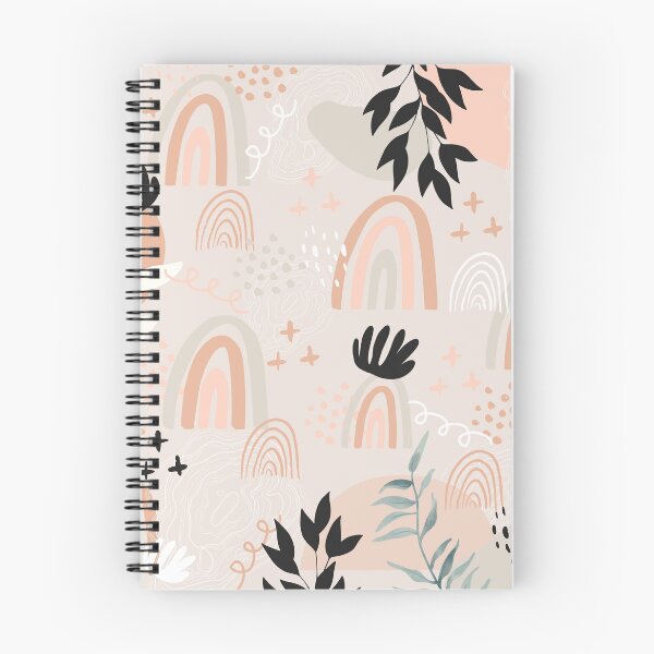 Artikelvorschau, Erdton Boho Neutral Nude Beige Regenbogenmuster Produktdruck entworfen und verkauft von mybohodesign.