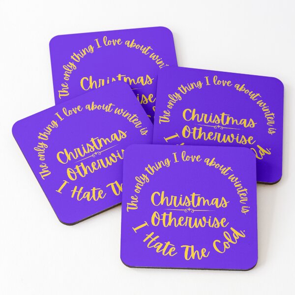Item preview, I Hate the cold Funny Cute winter quote designed and sold by The Sober Art.