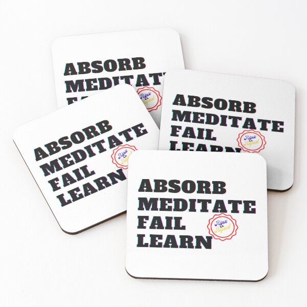 Item preview, Absorb, Meditate, Fail, Learn. Rinse and Repeat. designed and sold by JockArts.