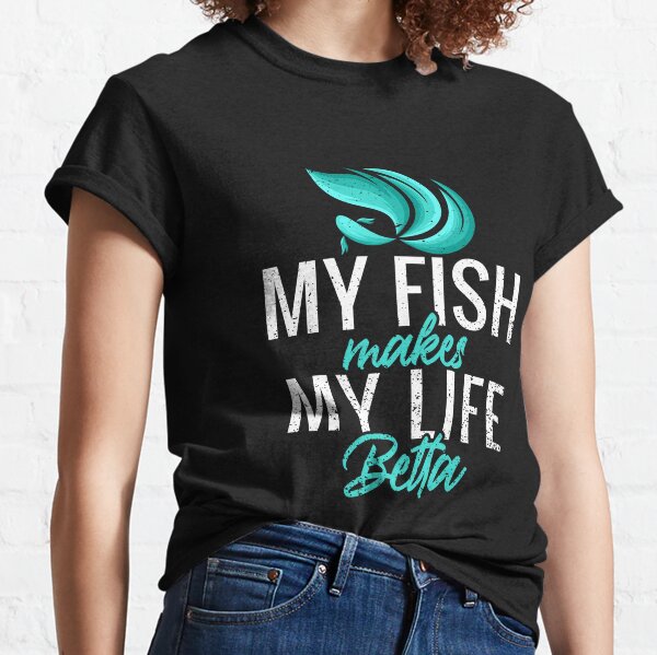 Betta Fish - Multicolor On Heather Grey Triblend Junior Womens T-Shirt