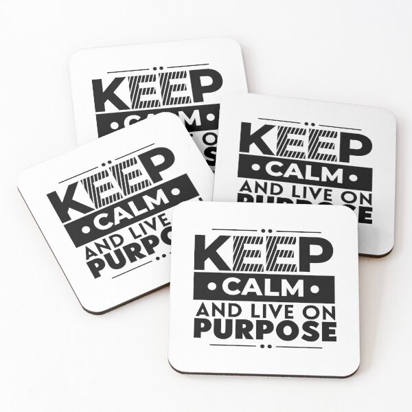 Item preview, Keep Calm And Live On Purpose, Motivational Success designed and sold by OnPurposeMarket.