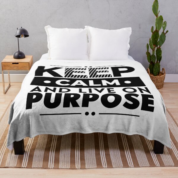 Item preview, Keep Calm And Live On Purpose, Motivational Success designed and sold by OnPurposeMarket.
