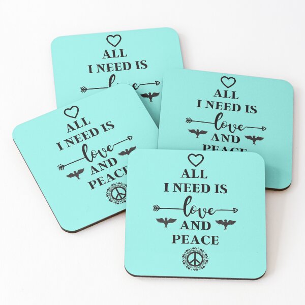 Item preview, All I need is love and peace  designed and sold by Cafecreative.