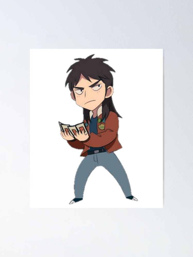 Anime Character Gyakkyou Burai Kaiji Poster By Laabadi1 Redbubble