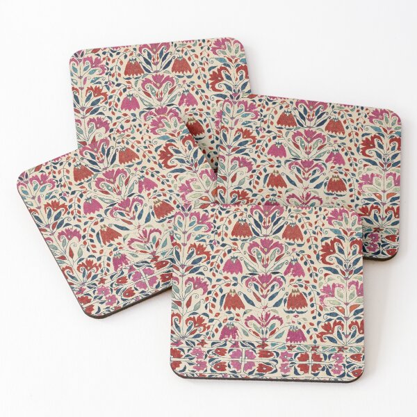 Item preview, Tekke Asmalyk West Turkestan Floral Textile Print designed and sold by Vicky Brago-Mitchell®.