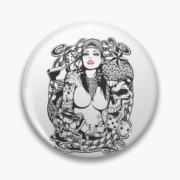 Item preview, t-shirt,girl,r n b, scull,tattoo designed and sold by sadbutterfly.
