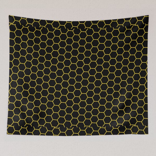 Item preview, the splendor of honeycombs on black font designed and sold by 42youbest.