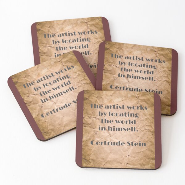 Item preview, The artist works by locating the world in himself, Gertrude Stein designed and sold by Pelikancrazy.