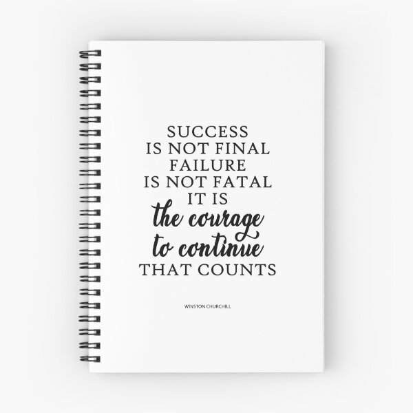 Aperçu de l'œuvre Le succès n'est pas définitif Winston Churchill Quote Ar créée et vendue par vividpixelusa.