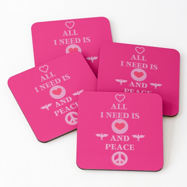 Item preview, All I need is love and peace 4 designed and sold by Cafecreative.