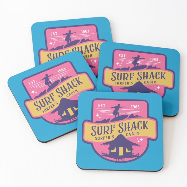 Item preview, Surfer Retro 'Surf Shack' Design designed and sold by LinniesTees.