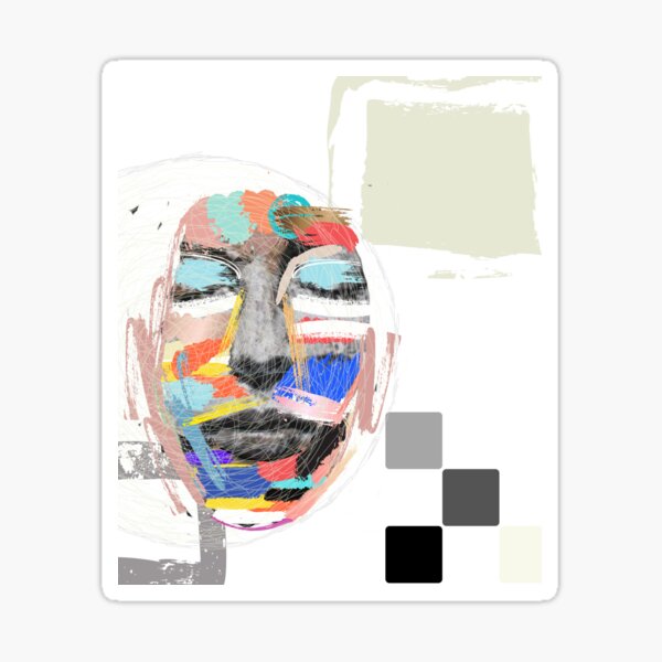 Item preview, colorful face designed and sold by Colorise.
