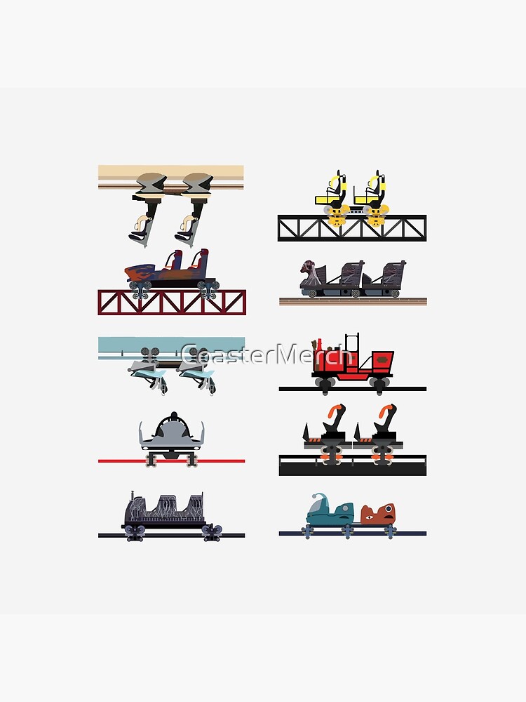 Alton Towers Coaster Cars Design by CoasterMerch