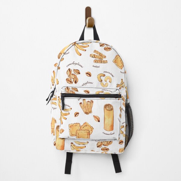 Item preview, Types of Pasta on white watercolor pattern designed and sold by AnjeseAnna.