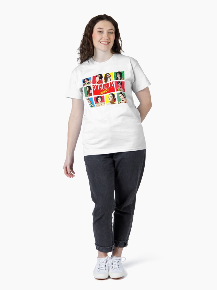 Imagen 4 de 7, Camiseta clásica con la obra Folkloricas ·Reinas de la copla Vintage Comics, diseñada y vendida por danimota.