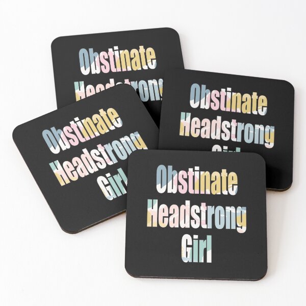 Item preview, Obstinate Headstrong Girl - Jane Austen's Pride and Prejudice Quote designed and sold by TeeandToast.