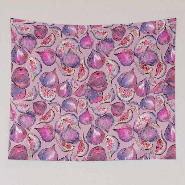 Item preview, Figs on purple watercolor pattern designed and sold by AnjeseAnna.