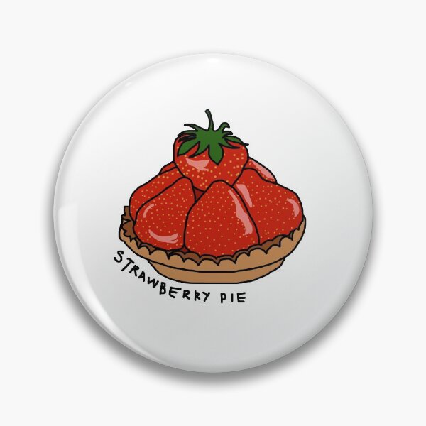 Item preview, Strawberry Pie Illustration Dessert Sweets Pink designed and sold by NikolaT23.