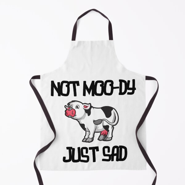 Item preview, Not MOODY just SAD. Moody cow! designed and sold by Melin-aRT.