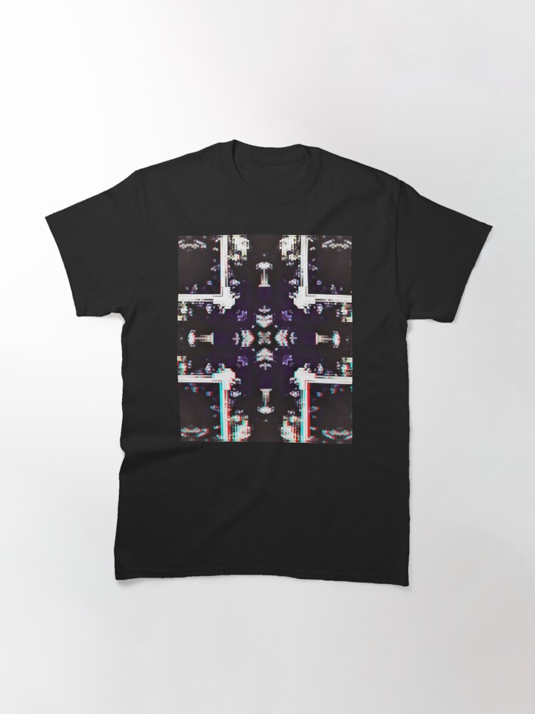 Alternate view of 3D Anaglyph - Abstract Pattern Red/Cyan Classic T-Shirt