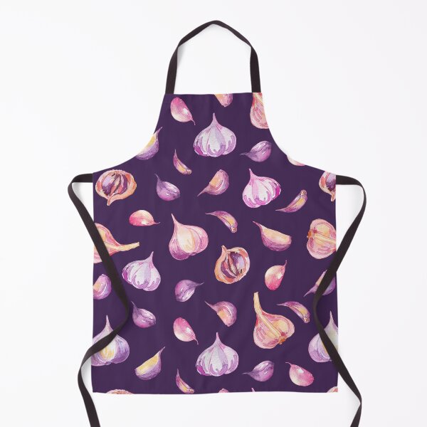 Item preview, Garlic on purple watercolor pattern designed and sold by AnjeseAnna.
