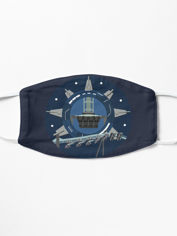 Alternate view of Galactic Space Rollercoaster Design Mask