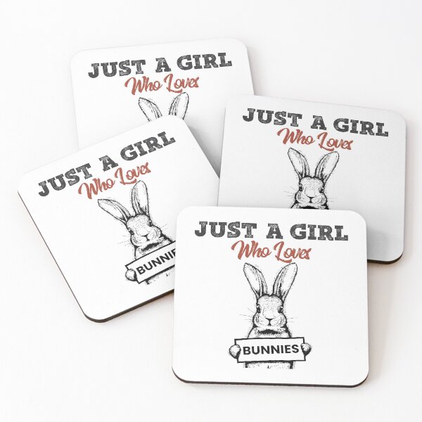 Item preview, Just A Girl Who Loves Bunnies Funny Bunny Lover Gift designed and sold by saadtraibiz.
