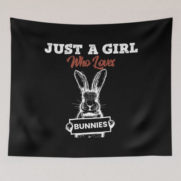 Item preview, Just A Girl Who Loves Bunnies Funny Bunny Lover Gift designed and sold by saadtraibiz.