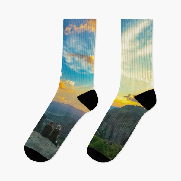 Item preview, romantic sunset in Meteora Greece designed and sold by haroulita.