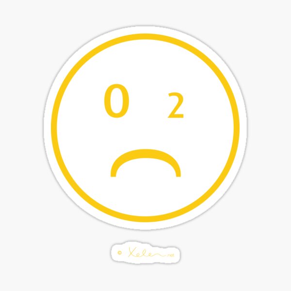 CO-2 Smiley yellow, Helen Berchtold Sticker