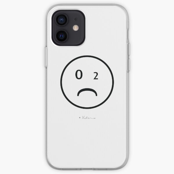 CO2- Smiley black, Xelen.net iPhone Flexible Hülle