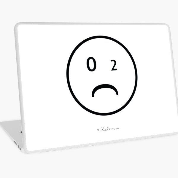 CO2- Smiley black, Xelen.net Laptop Folie