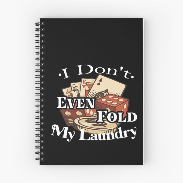 Item preview, I Don't Even Fold My Laundry poker, poker gambling birthday gift ideas for girlfriend boyfriend, christmas gift, card game retro vintage illustration   designed and sold by sfcompany.