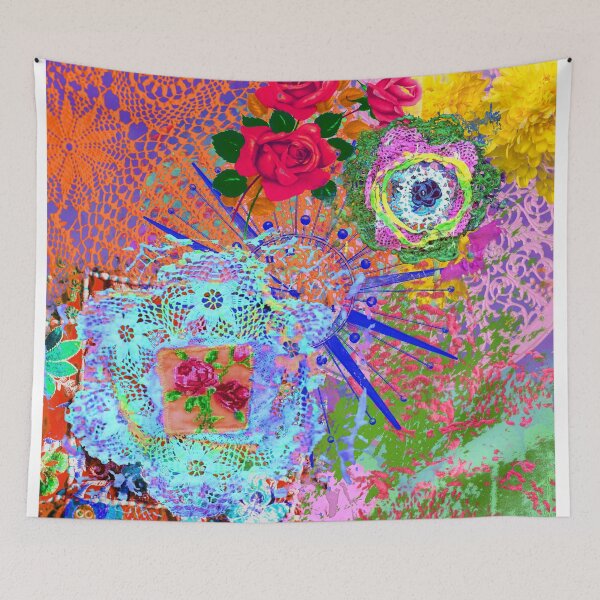 Item preview, Jelly And Jam Fibre Art Collage Print by Jo Hilder designed and sold by Sister Jo Bangles.