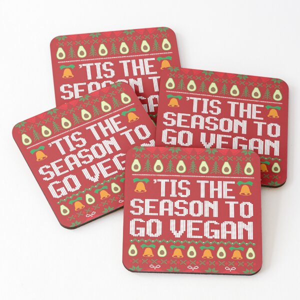 Item preview, Vegan Christmas Sweater Tis The Season To Go Vegan Christmas Fair Isle Red designed and sold by Sunny Collections.