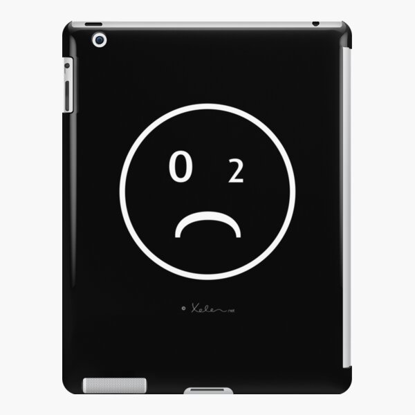 CO2-Smiley white, Helen Berchtold iPad – Leichte Hülle