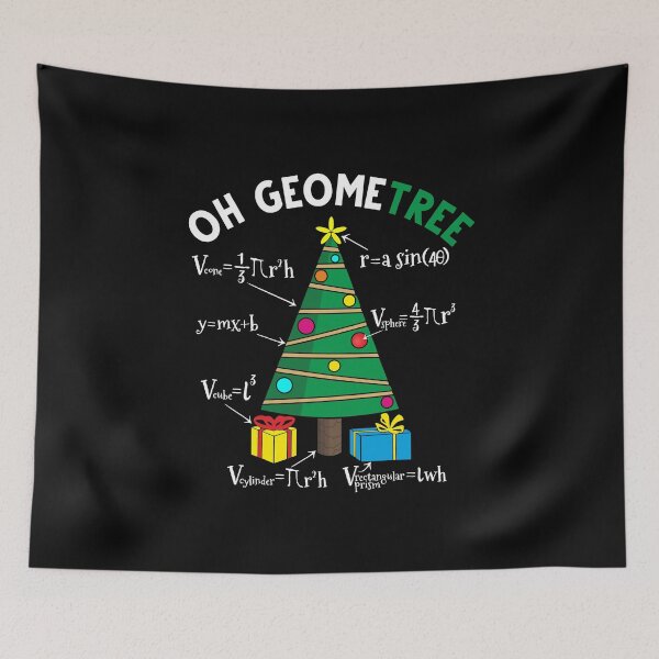 Item preview, Oh Geometree Funny Math Geometry Christmas Tree Teacher Gift  designed and sold by alenaz.