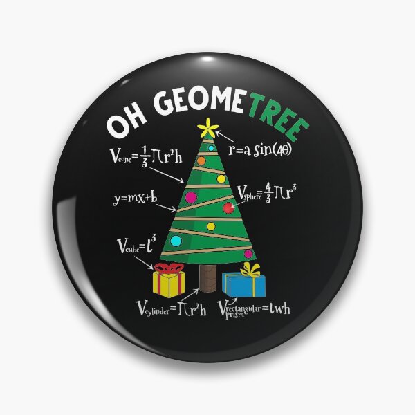 Item preview, Oh Geometree Funny Math Geometry Christmas Tree Teacher Gift  designed and sold by alenaz.