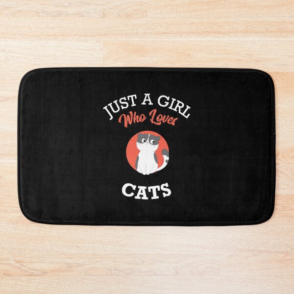Item preview, Just A Girl Who Loves Cats Funny Cat Lover Gift designed and sold by saadtraibiz.