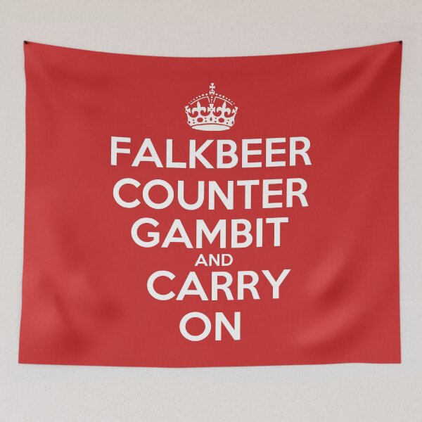 Aperçu de l'œuvre Falkbeer Counter Gambit and Carry On - T-shirt d'ouverture d'échecs créée et vendue par edygun.