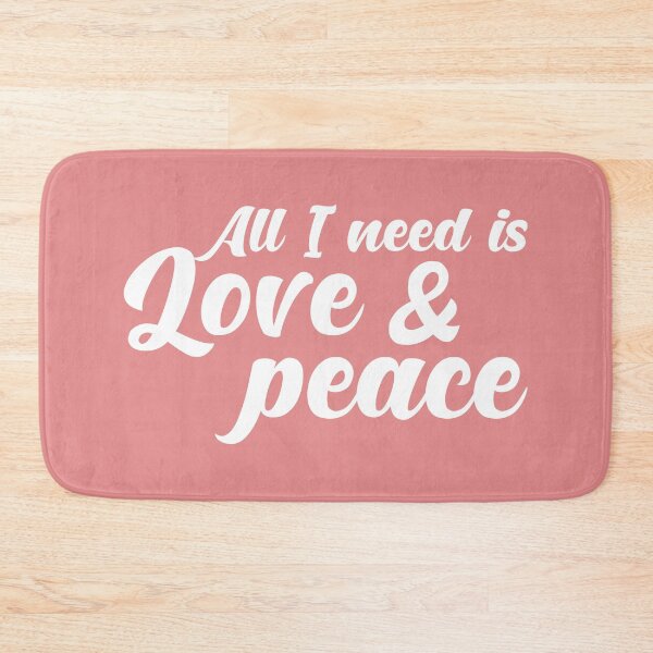 Item preview, ALL I NEED IS LOVE AND PEACE. designed and sold by Mandala & More.