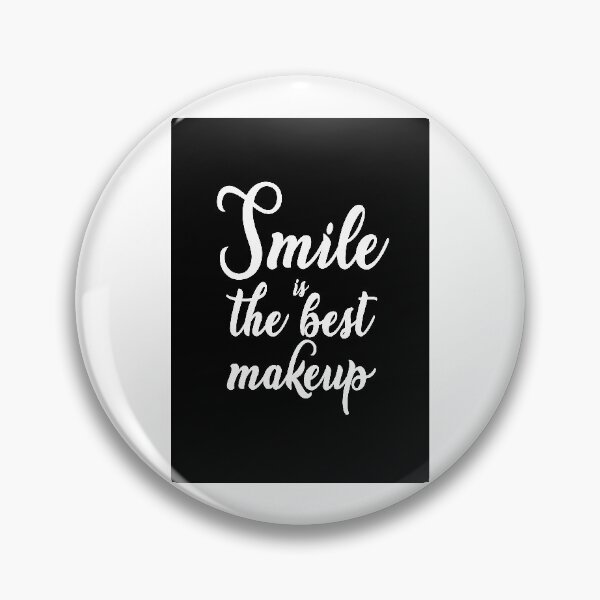 Item preview, Smile Is The Best Makeup Quote Art Design Inspira designed and sold by vividpixelusa.