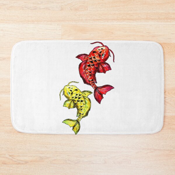 Item preview, Yellow and Red Koi Carps designed and sold by Sebastian Grafmann.