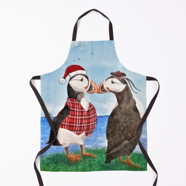 Item preview, Twa Puffins Christmas Kiss designed and sold by Malc Sutherland.