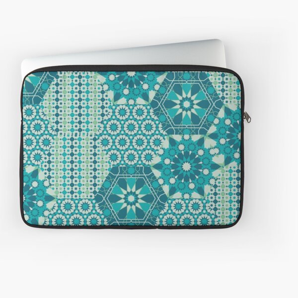 green spring textile pattern Laptop Sleeve