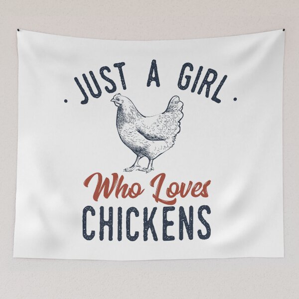 Item preview, Just A Girl Who Loves Chickens Funny Chicken Lover Gift designed and sold by saadtraibiz.